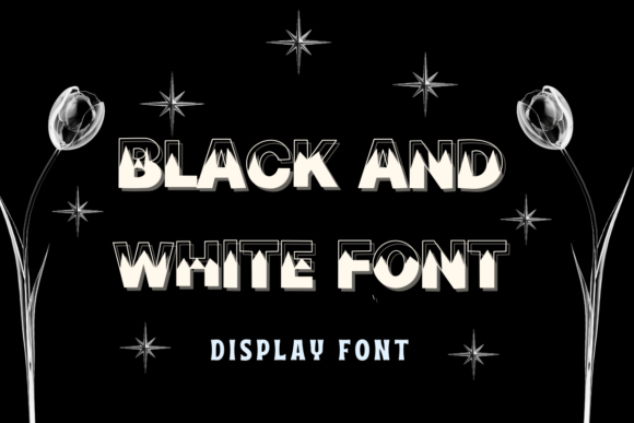Black and White Font: A Bold Typeface for Modern Designers