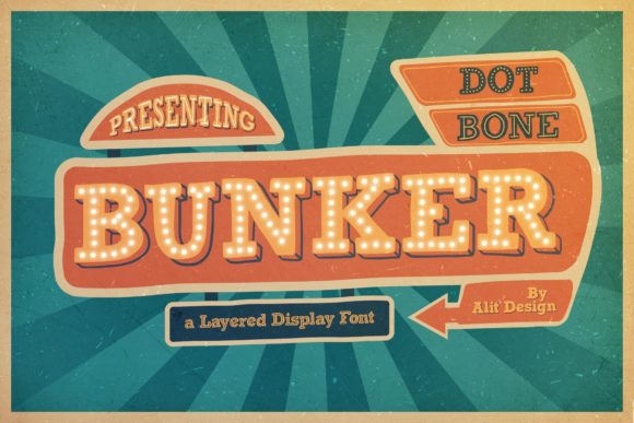 Bunker Font: A Bold Typeface for Retro-Inspired Branding