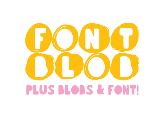 Font Blob Family: A Playful Typeface for Bold Branding