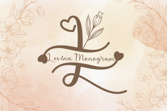 Levina Monogram Font: A Ravishing Duo for Elegant Designs