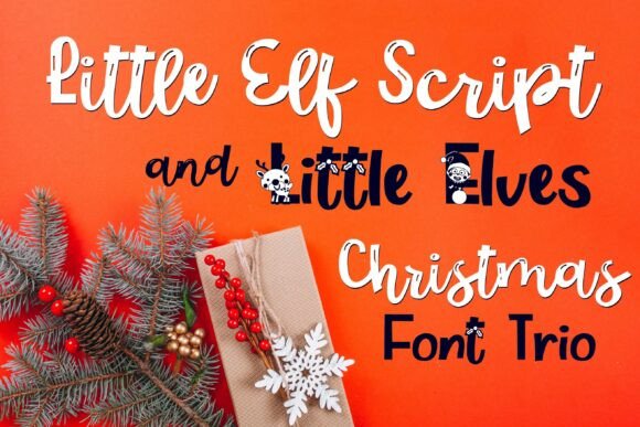 Little Elf Trio Font: Whimsical Holiday Design Magic