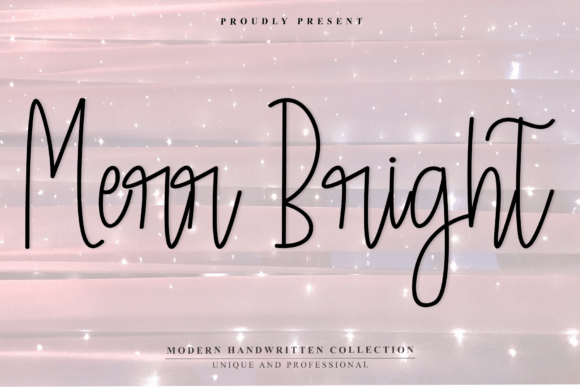 Merr Bright Font: A Handwritten Typeface for Modern Brands