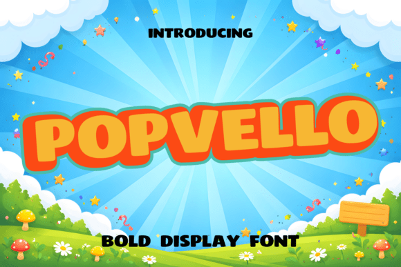 Popvello Font: Your Go-To Typeface for Festive and Fun Designs
