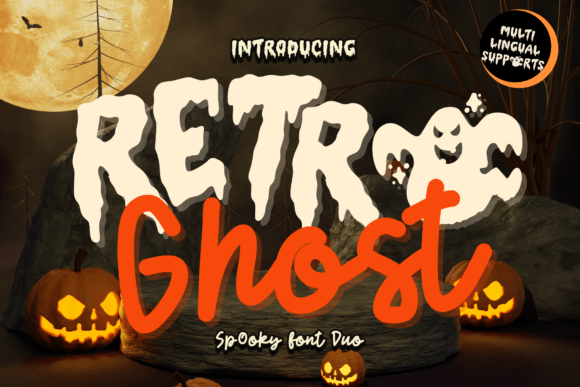 Retro Ghost Duo Font: A Groovy Blend for Hippie-Inspired Designs