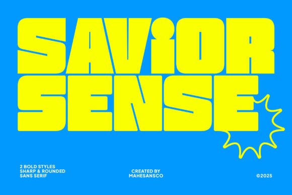 Savior Sense: The Bold Typeface for Modern Brands