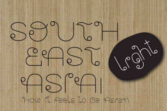 Southeast Asia Light Font: A Touch of Oriental Elegance for Your Designs