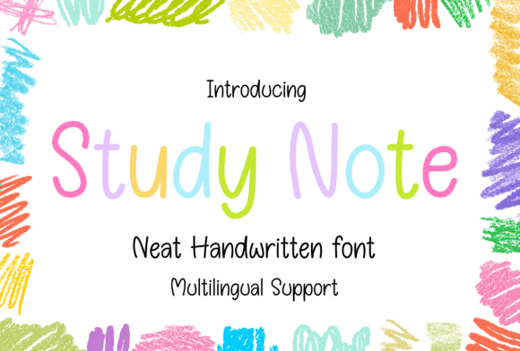 Study Note Font: Your Friendly Handwriting for Creative Projects