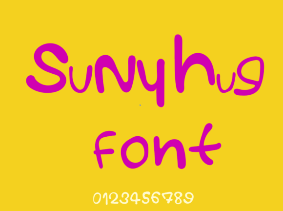 Suny Hug Font: The Cozy Handwritten Typeface for Heartfelt Designs