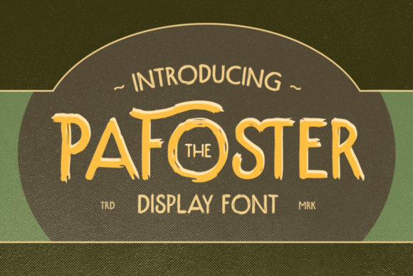 The Pafoster Font: Vintage Charm Meets Modern Design