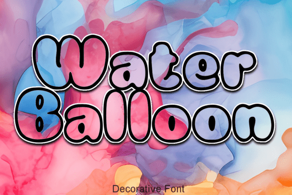Water Balloon Font: A Splash of Whimsy for Your Designs